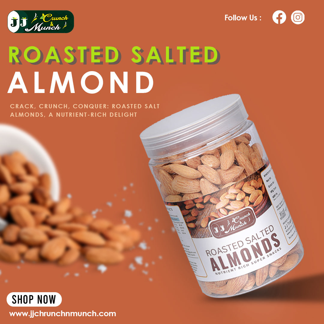 Roasted Almonds with Himlayan Pink Salt