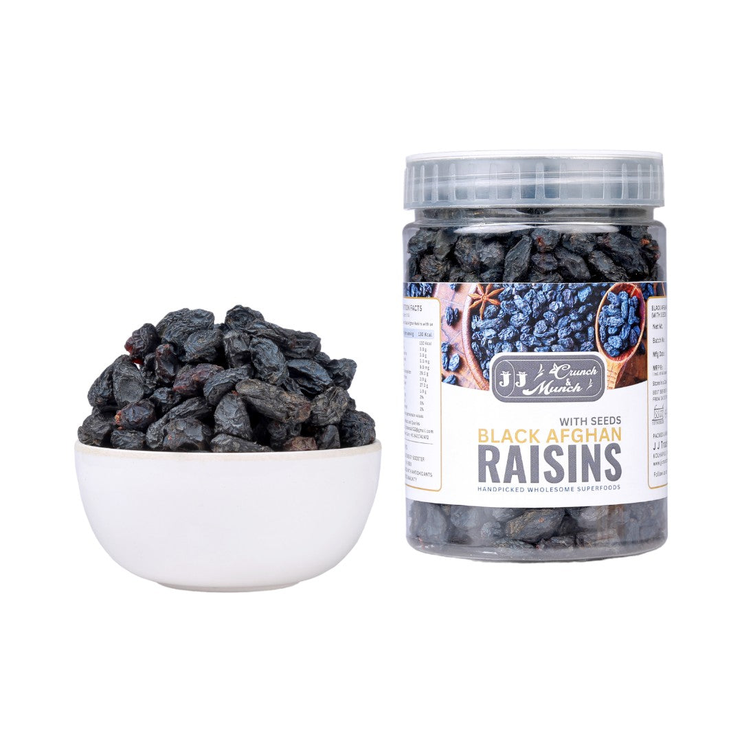 Black Afghan Raisins with Seed