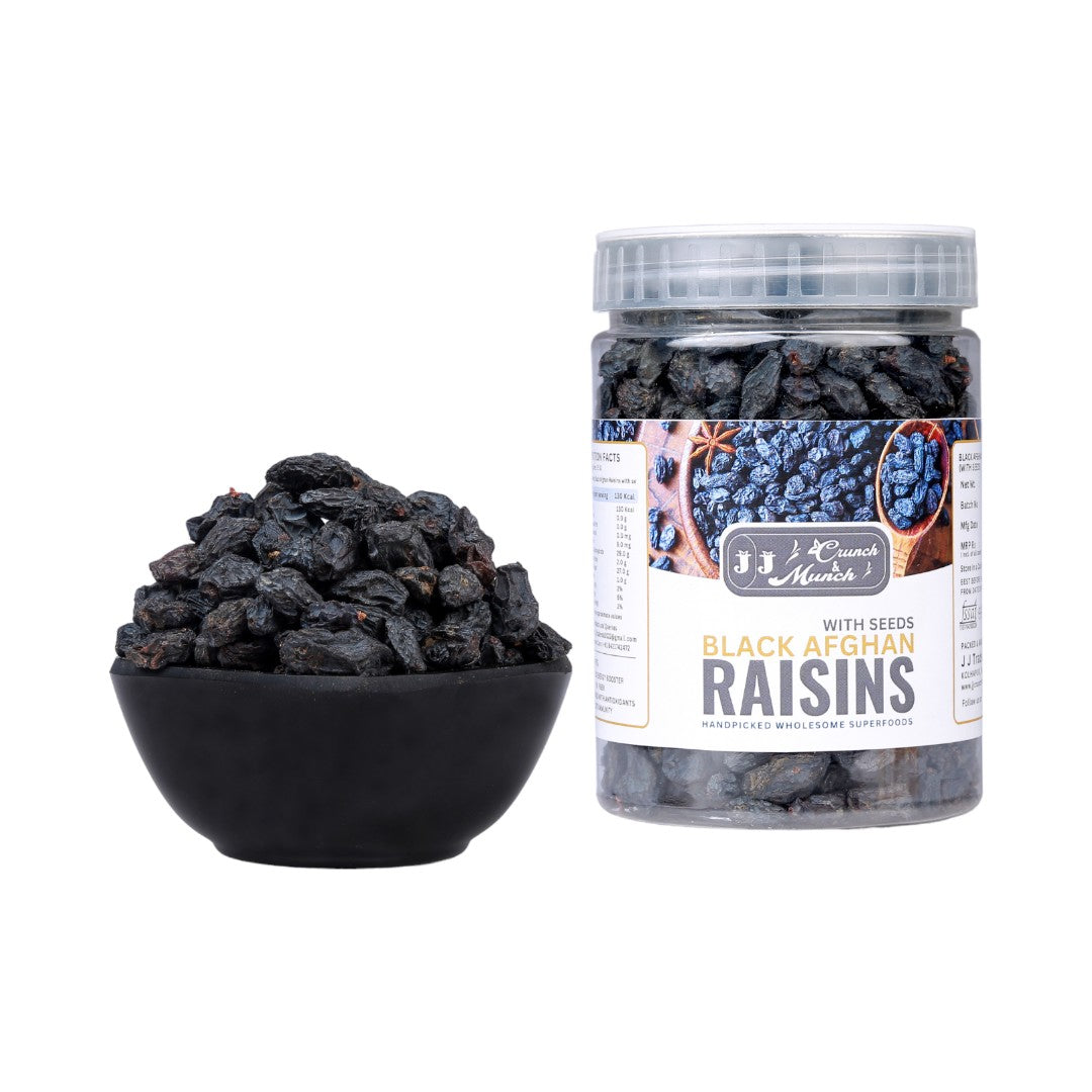 Black Afghan Raisins with Seed