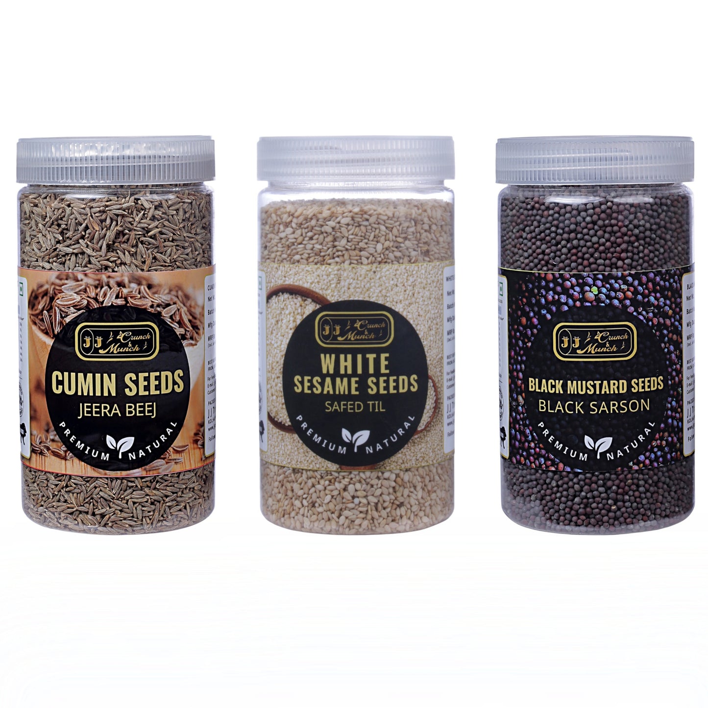 Indian Kitchen Seeds Combo – Jeera, Til & Sarso