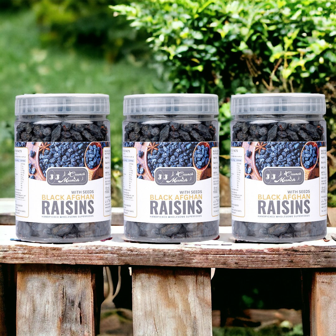 Black Afghan Raisins with Seed