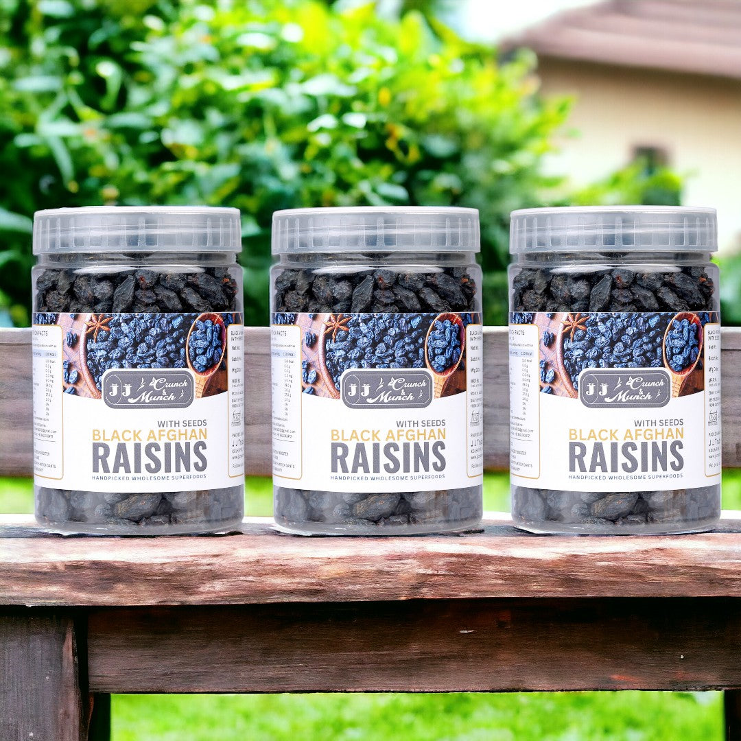 Black Afghan Raisins with Seed