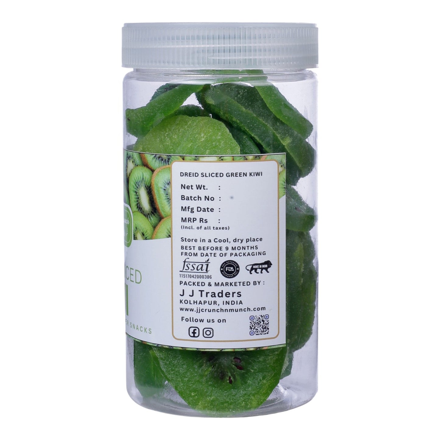 Premium Dried Green Kiwi Slices