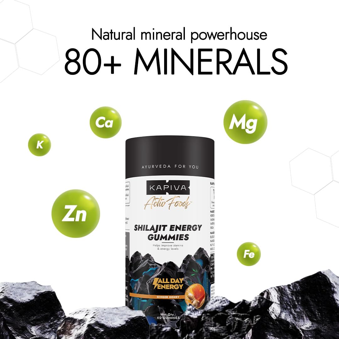 Kapiva Himalayan Shilajit/Shilajeet Gummies 60