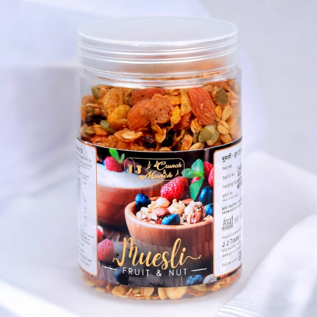Nuts Combo Pack 1 - Black Raisins, Jumbo Almonds, Goan Cashews, Honey Amla Candy, Fruit & Nut Muesli Mix, Roasted & Salted Seed Mix