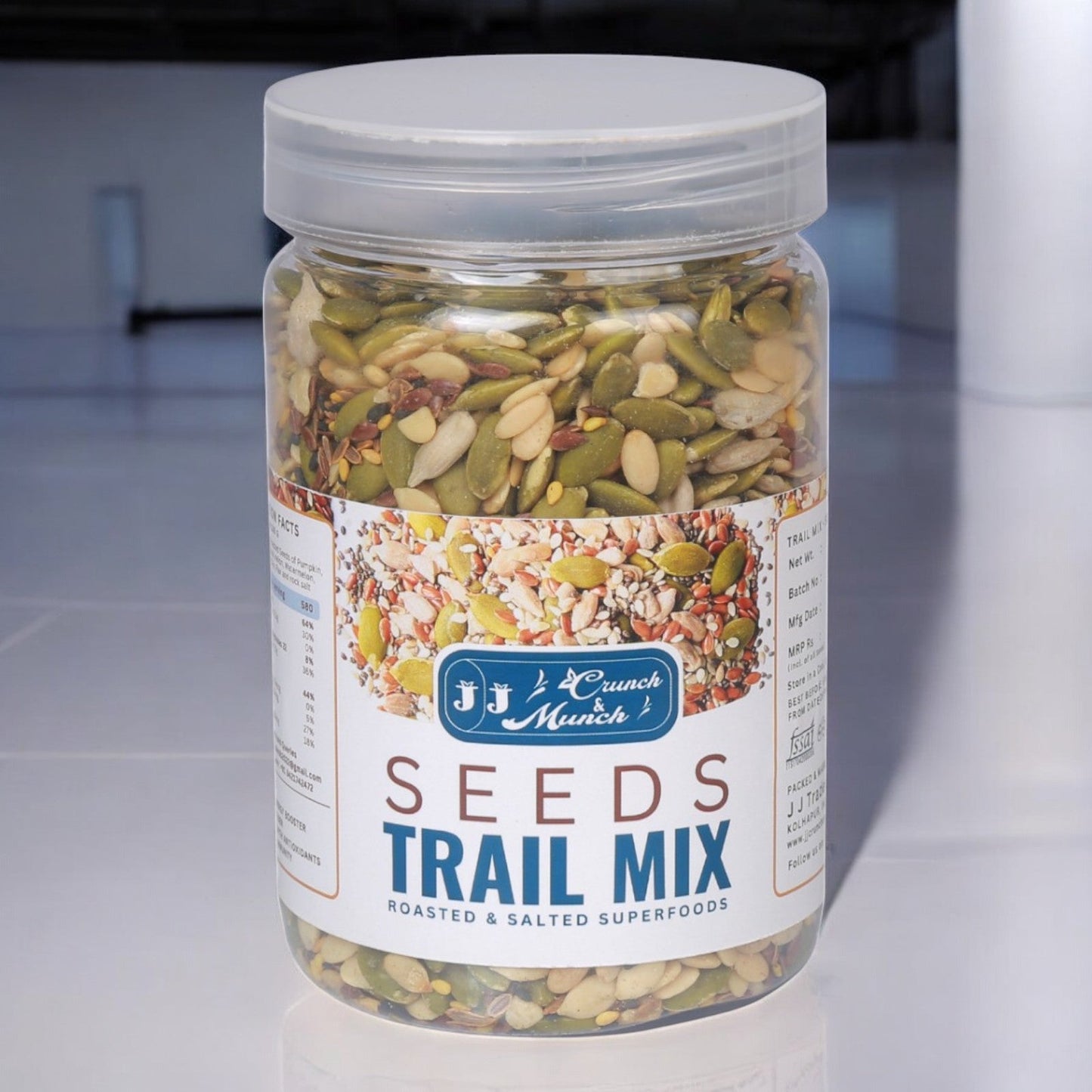 Nuts Combo Pack 1 - Black Raisins, Jumbo Almonds, Goan Cashews, Honey Amla Candy, Fruit & Nut Muesli Mix, Roasted & Salted Seed Mix