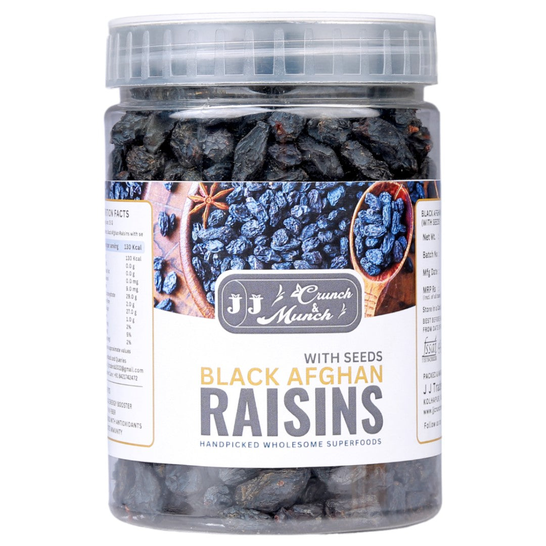 Black Afghan Raisins with Seed