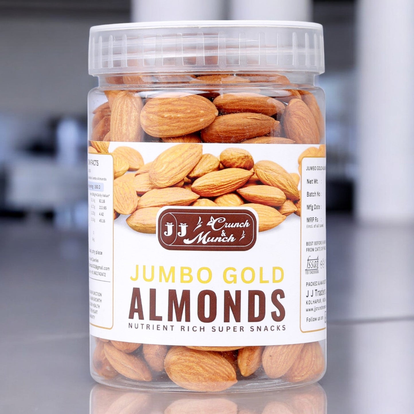 Nuts Combo Pack 1 - Black Raisins, Jumbo Almonds, Goan Cashews, Honey Amla Candy, Fruit & Nut Muesli Mix, Roasted & Salted Seed Mix