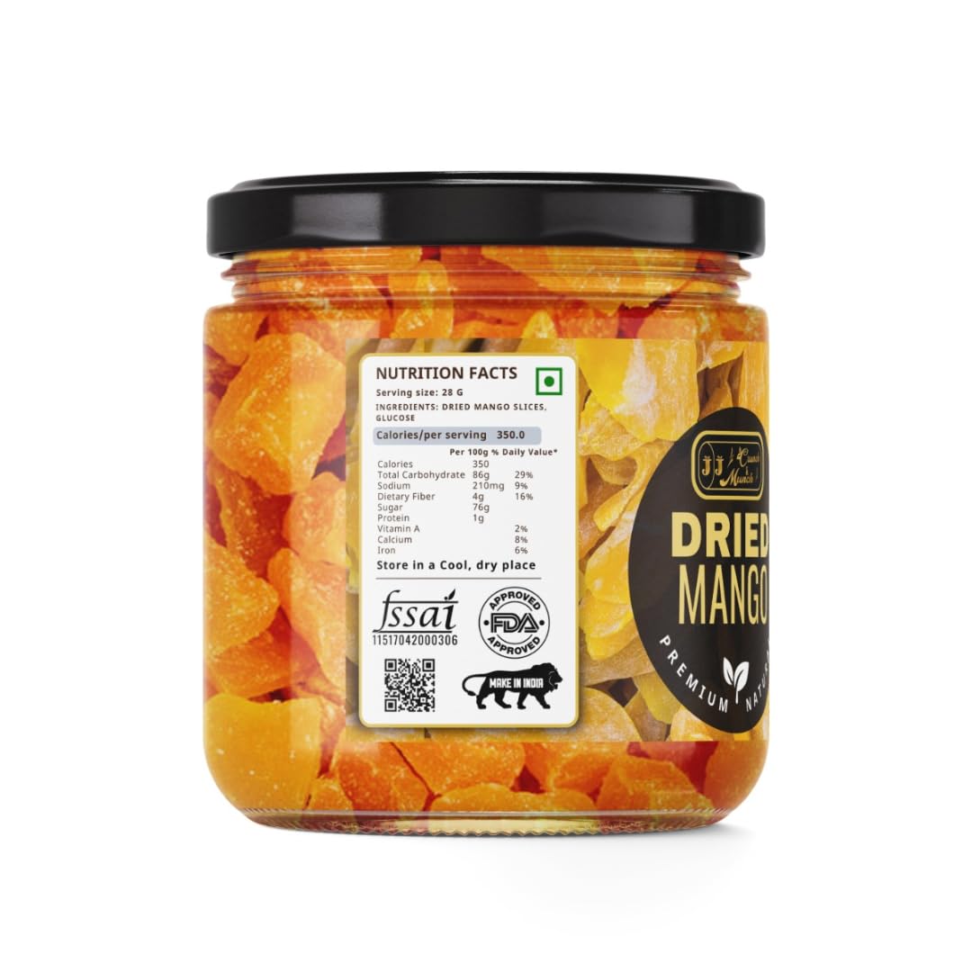 Premium Dried Mango Slices – Naturally Sweet Tropical Fruit Snack, No Artificial Flavors, Rich in Fiber, Healthy On-the-Go Treat