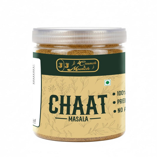 J J crunch N munch Chaat Masala Powder 50g | Tangy Indian Spice Mix | Authentic Street Style Flavor | Fine Texture | No Preservatives