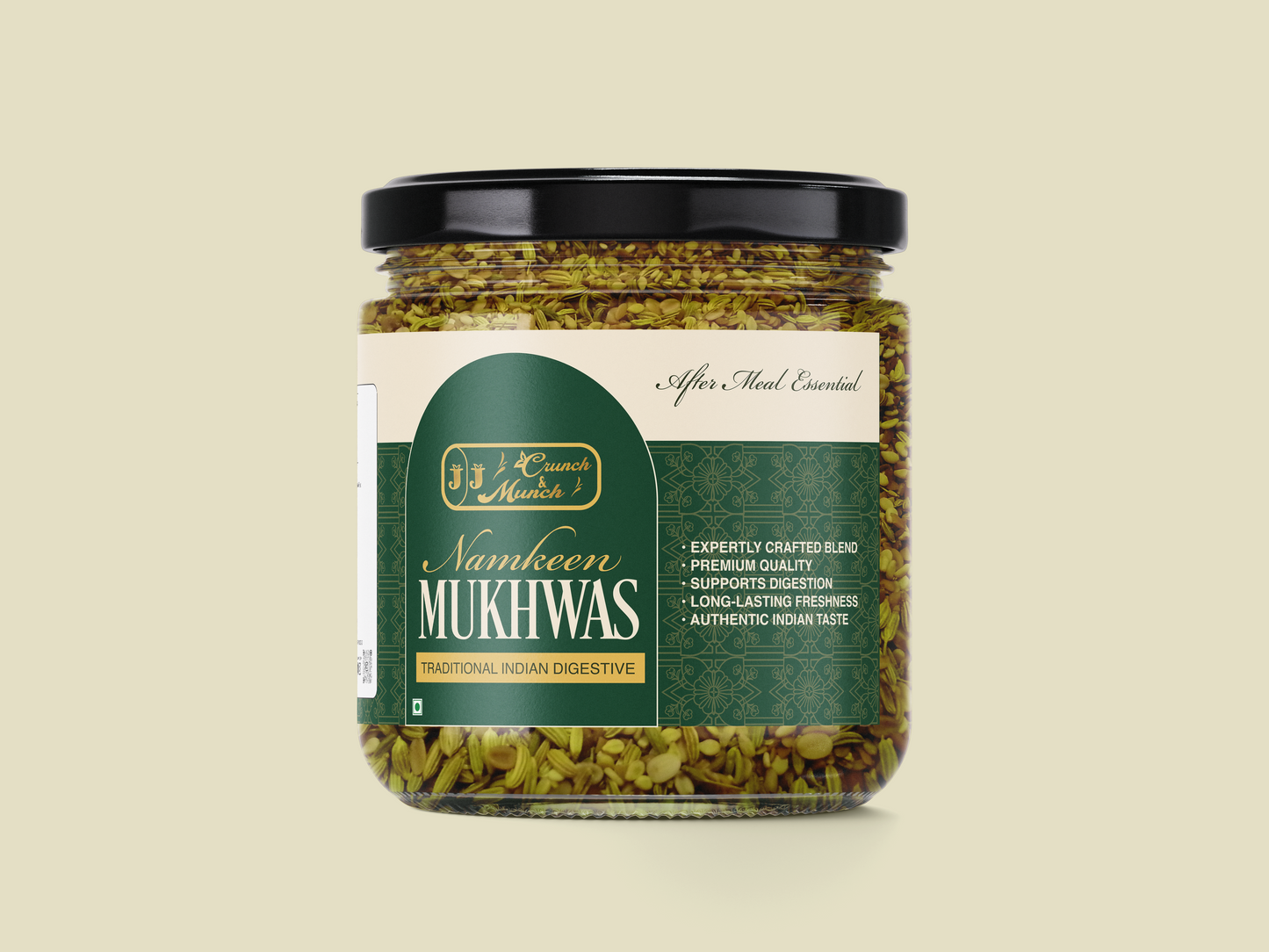 JJ Crunch & Munch Namkeen Mukhwas – Premium Traditional Indian Digestive & After-Meal Freshener