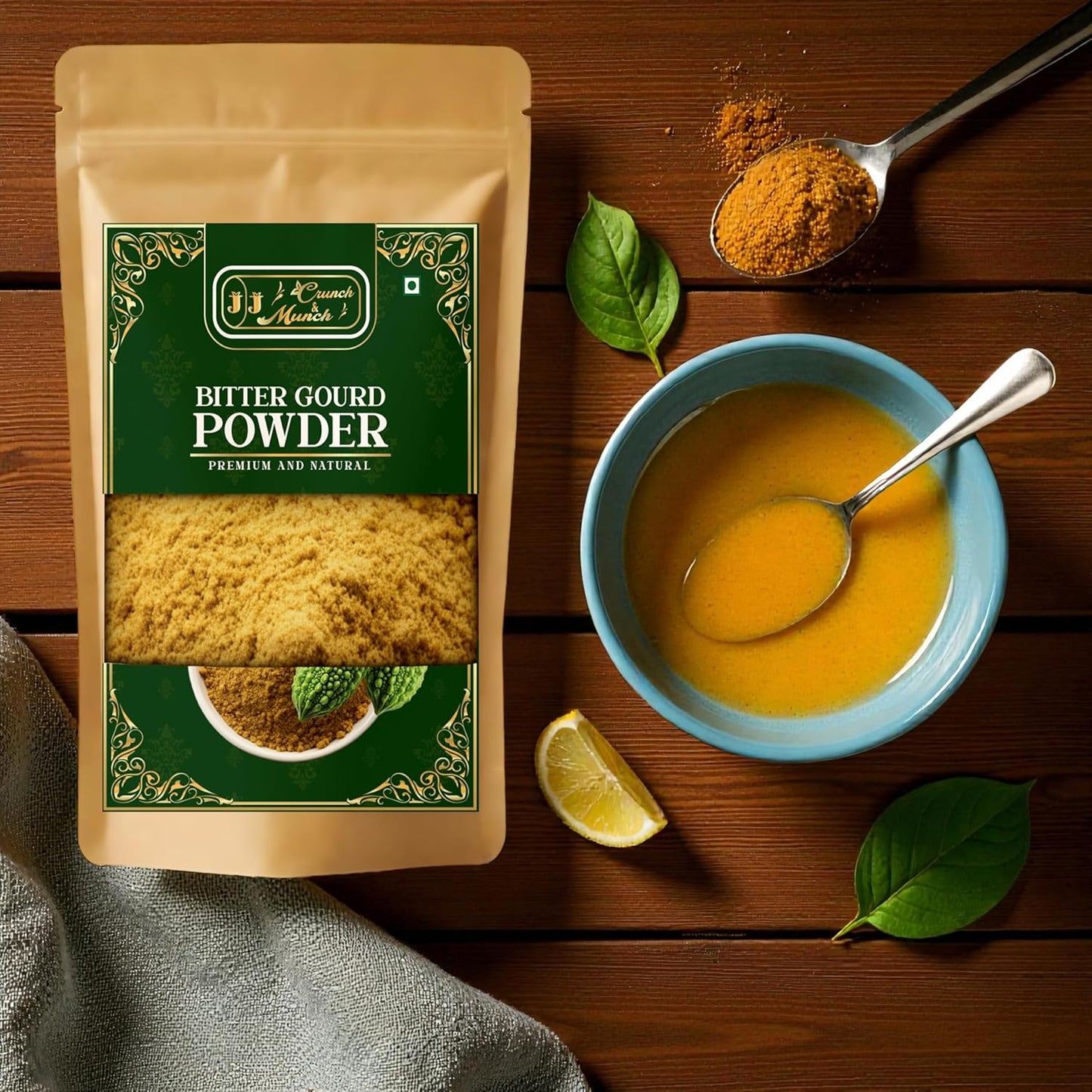 Organic Karela Powder (Bitter Gourd) 70 Gram – Momordica Charantia | 100% Natural Additive-Free Herbal Powder | Kitchen & Culinary Use