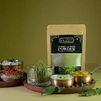 Curry Leaf Powder (Kadi Patta Powder) – Natural & Aromatic Indian Spice | 70g | Pure, No Additives – Perfect for Indian Curries, Chutneys, Snack