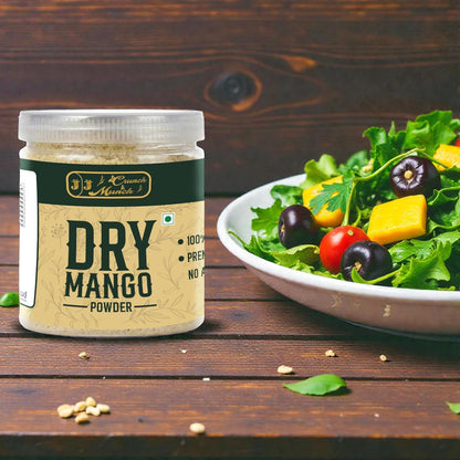 J J crunch N munch Dry Mango Powder 100 Gram - Amchur Powder - 100% Pure & Natural | Tangy Sour Spice for Chaats, Curries & Marinades | No Added Colors or Preservatives
