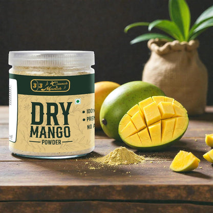 J J crunch N munch Dry Mango Powder 100 Gram - Amchur Powder - 100% Pure & Natural | Tangy Sour Spice for Chaats, Curries & Marinades | No Added Colors or Preservatives