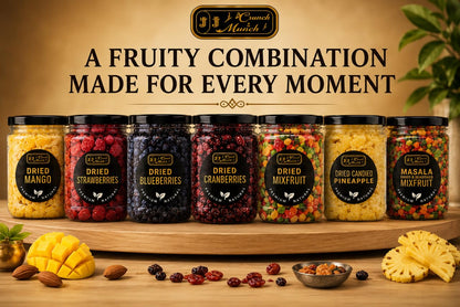 Dried Blueberries & Dried Mango Combo | Premium Natural Dried Fruit | Healthy Antioxidant-Rich Snack | High Fiber | No Artificial Flavours | 150g Each | Pack of 2