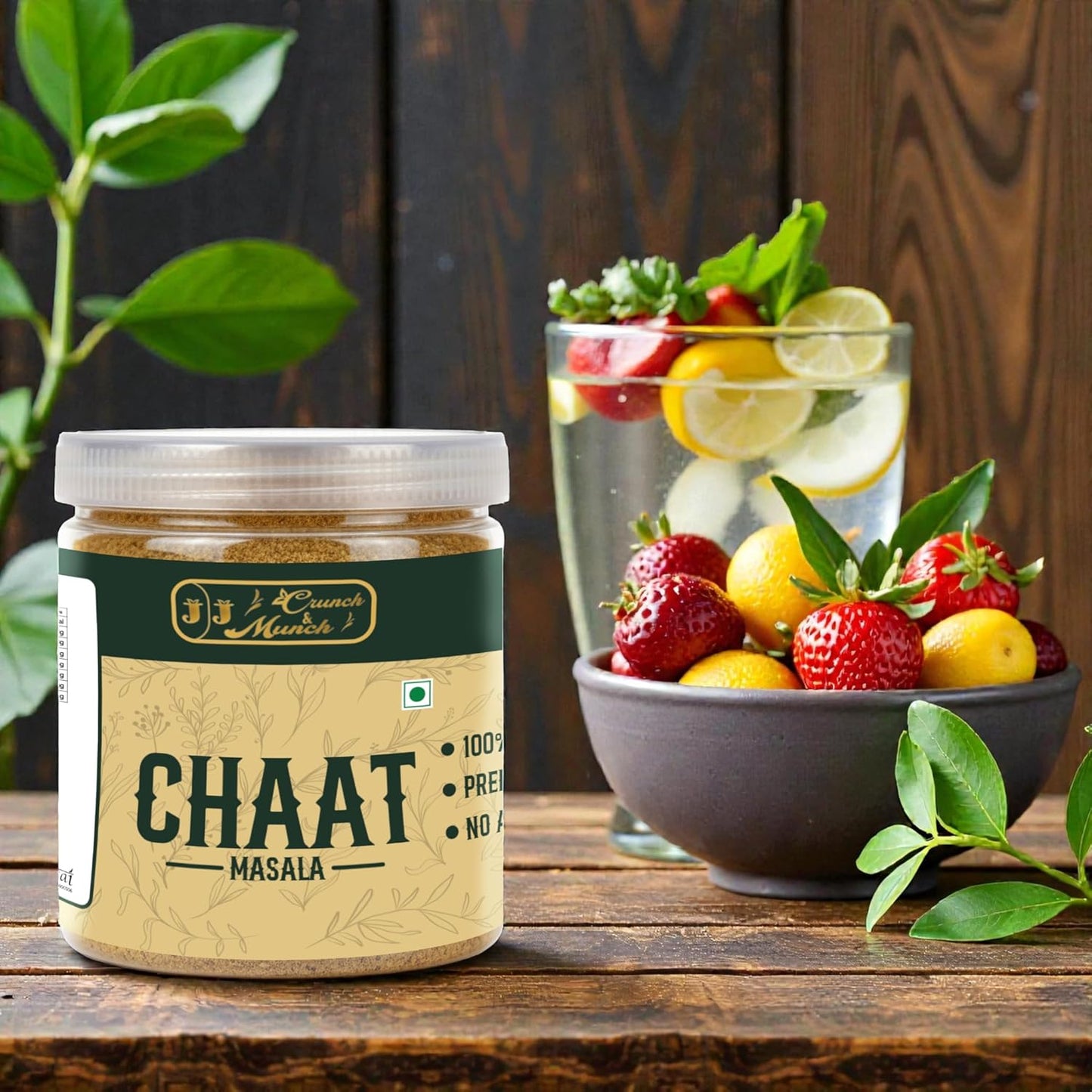 J J crunch N munch Chaat Masala Powder 50g | Tangy Indian Spice Mix | Authentic Street Style Flavor | Fine Texture | No Preservatives