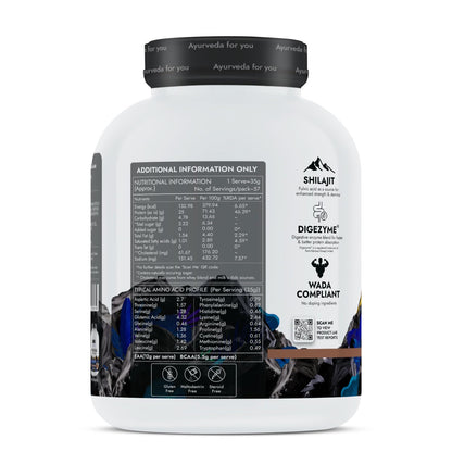 Kapiva Testofuel Shilajit Whey Protein 1kg Chocolate