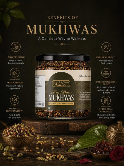 J J Crunch N Munch Dry Paan Mukhwas, Natural Mouth Freshener, 100% Natural Ingredients, No Added Preservatives