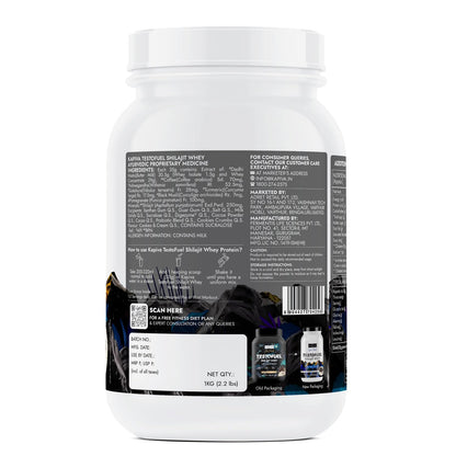 Kapiva Testofuel Shilajit Whey Protein 1kg Chocolate