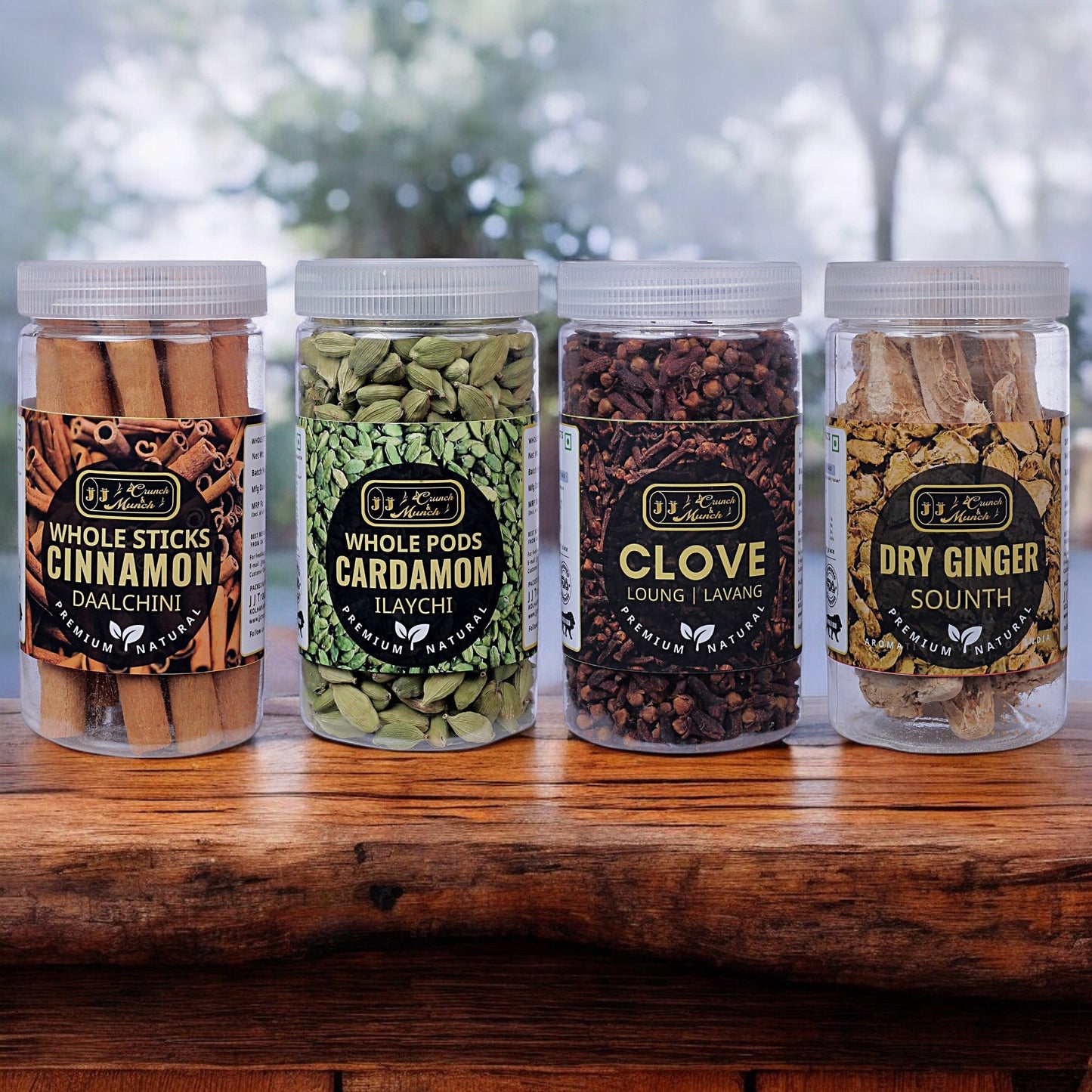 Masala Magic: Cardamom, Cinnamon, Clove, & Dry Ginger | Tea Time Essentials: Aromatic Spice Quartet