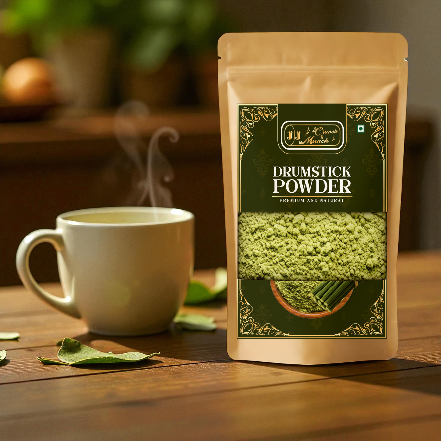 Pure Drumstick Powder 70G| A Superfood Boost of Calcium, Iron & Antioxidants | Non-GMO & Gluten-Free