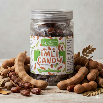 Imli Toffee Tamarind Sugar Candy Brown Sweet & Tangy Indian Candy Traditional Imli Treat Chewy Tamarind Confection Natural Flavor Snack for Kids & Adults