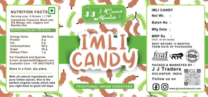 Imli Toffee Tamarind Sugar Candy Brown Sweet & Tangy Indian Candy Traditional Imli Treat Chewy Tamarind Confection Natural Flavor Snack for Kids & Adults