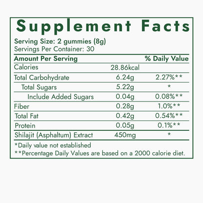 Kapiva Himalayan Shilajit/Shilajeet Gummies 60