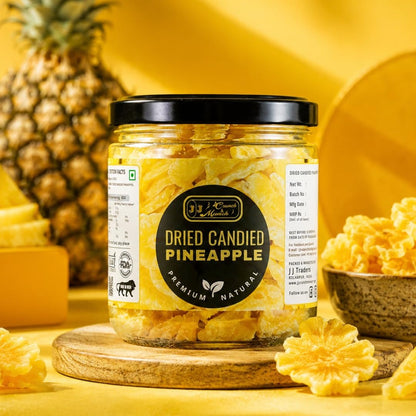 Premium Dried Candied Pineapple – Sweet & Chewy Tropical Fruit Snack | Perfect for Baking, Trail Mix, Desserts & Gifting