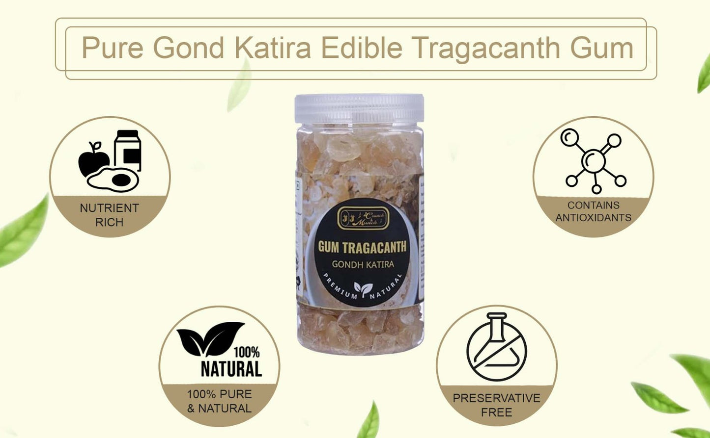 Gond Katira /Edible Tragacanth Gum