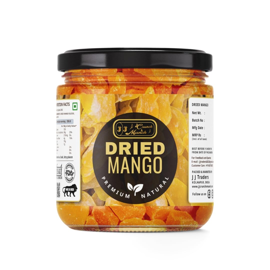 Premium Dried Mango Slices – Naturally Sweet Tropical Fruit Snack, No Artificial Flavors, Rich in Fiber, Healthy On-the-Go Treat