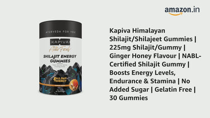 Kapiva Himalayan Shilajit/Shilajeet Gummies 60