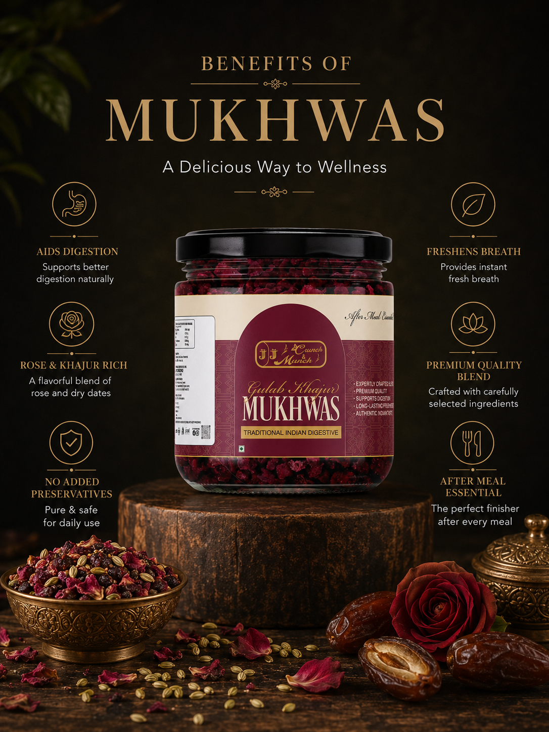 Gulab Khajur  Mukhwas